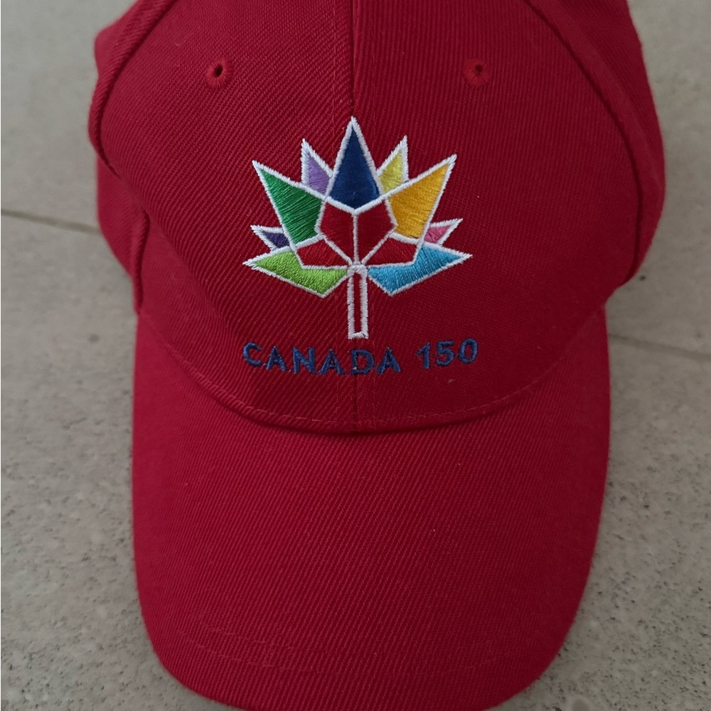 Red Canada 150 Embroidered Cap